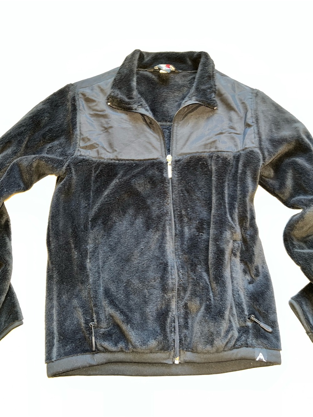 Avalanche Black Fleece Full-Zip Jacket, size small